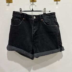 Zara Women's Black Jean Shorts